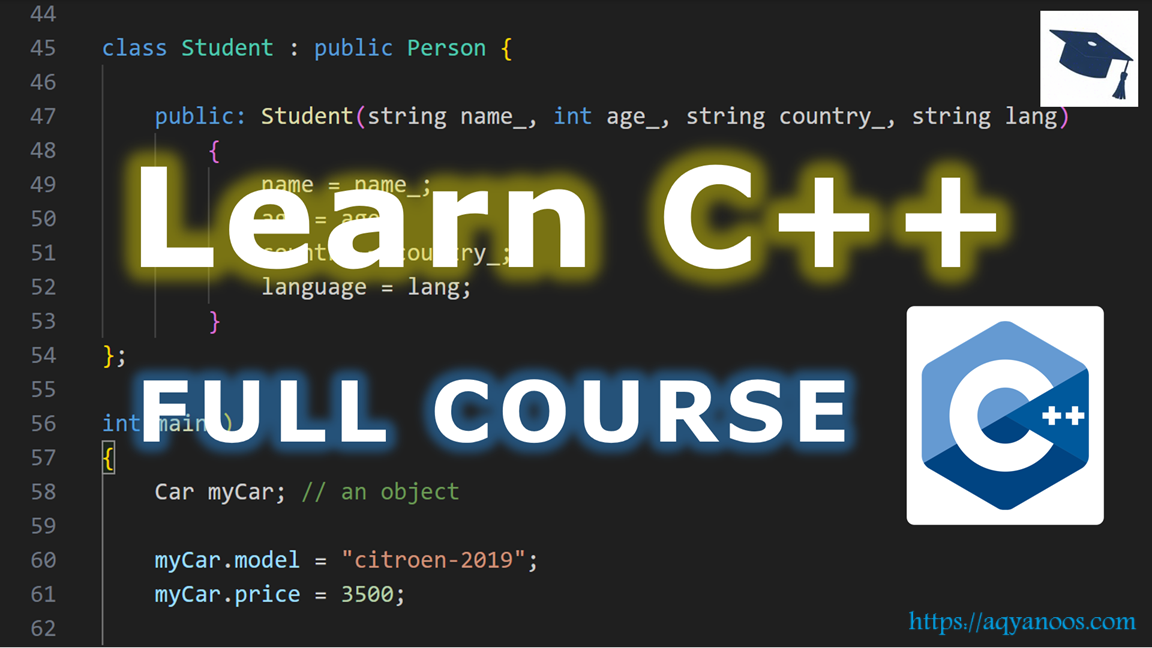 C++ Programming Full Course Online Free For Beginners